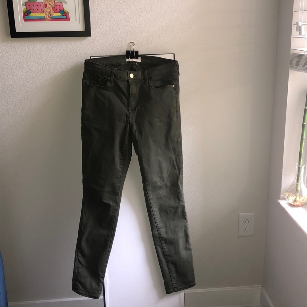 Dark Camo Green Gap Jeans